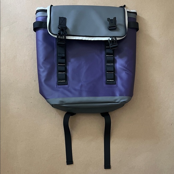 Modern Purple and Gray Backpack Cooler - Picture 1 of 6
